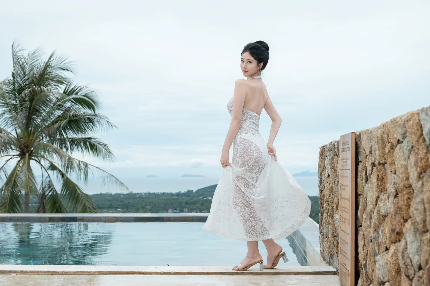 年年 - 白色连衣裙 [73P-314MB] tg@simisebaisi 【丝足阁】007.webp